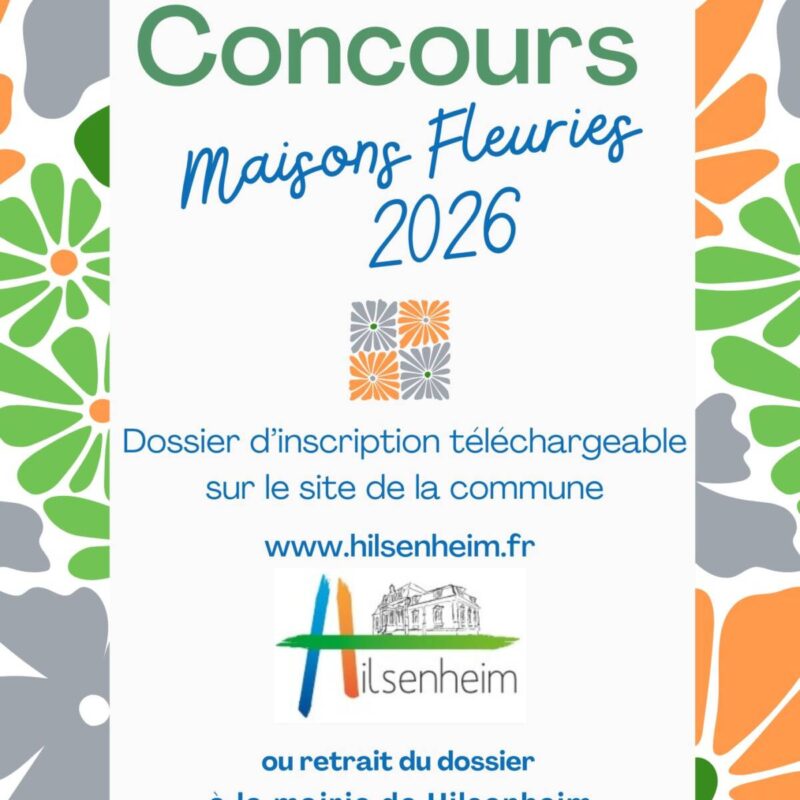 CONCOURS DES MAISONS FLEURIES 2026 Molsheim